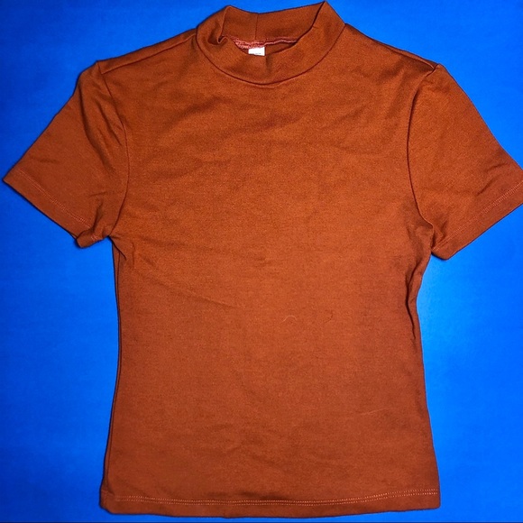 AMERICAN APPAREL MOCKNECK TOP SMALL SIZE S SM AA - Picture 3 of 3